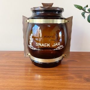 Vintage Siestaware Cactus Bartel Snack Jar Kitchen Canister